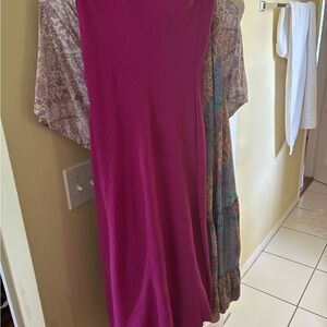 Vibrant Pink Slip Skirt